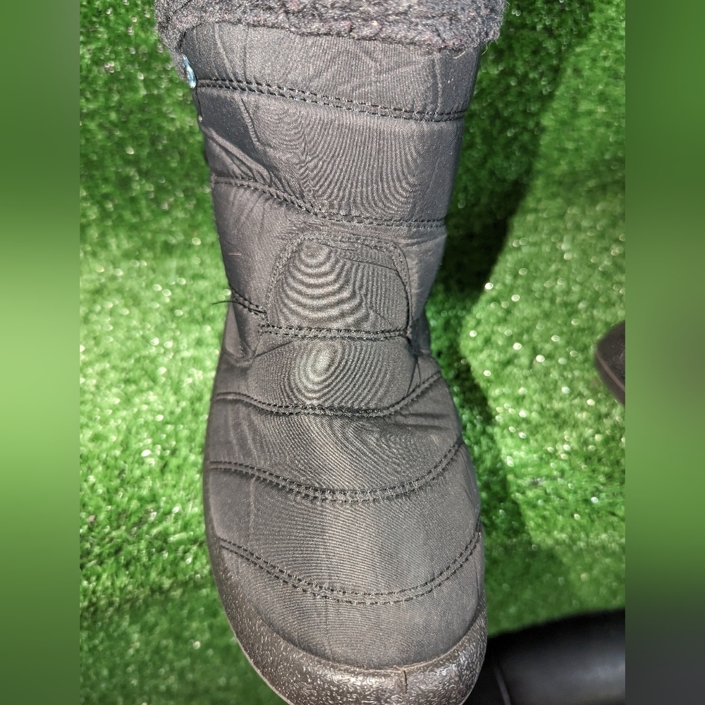 Round Toe Side Zipper Winter Snow Boots, Plush Inner Thermal Waterproof Non Slip - Picture 5 of 5